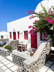 outdoor cafe on the beach