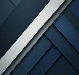 Obraz premium Muted navy blue and silver gray abstract pattern background. Geometric shape. Line stripe angle facet triangle fold. Color gradient. Noise grain. Business, tech. Design. Minimal.
