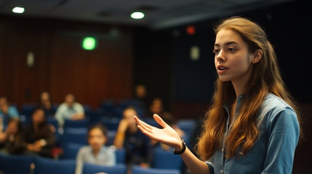 dynamic debate competition where students are learning persuasive communication skills