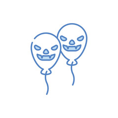 Halloween Balloon vector icon