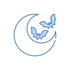Halloween Night vector icon