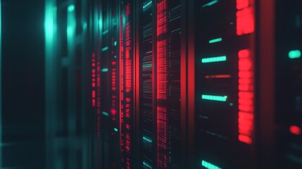 Futuristic Machine Learning Server Room Design