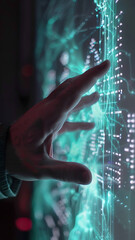 Futuristic Interface with Hand Interaction