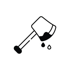 Bloody axe vector icon
