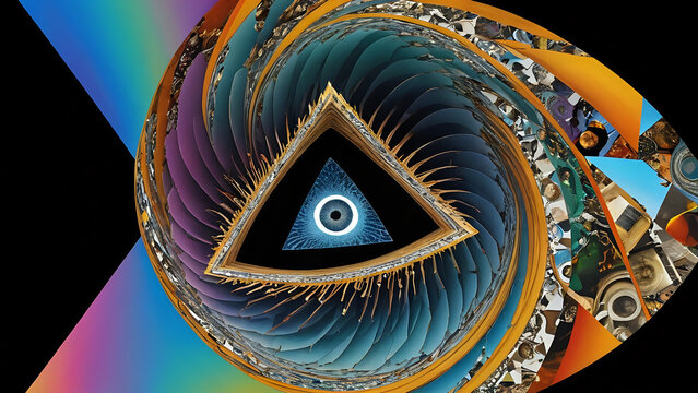 Abstraktion Labyrinthe verwirrter Gedanken 16х9. Hintergrund f&uuml;r das Design 2.