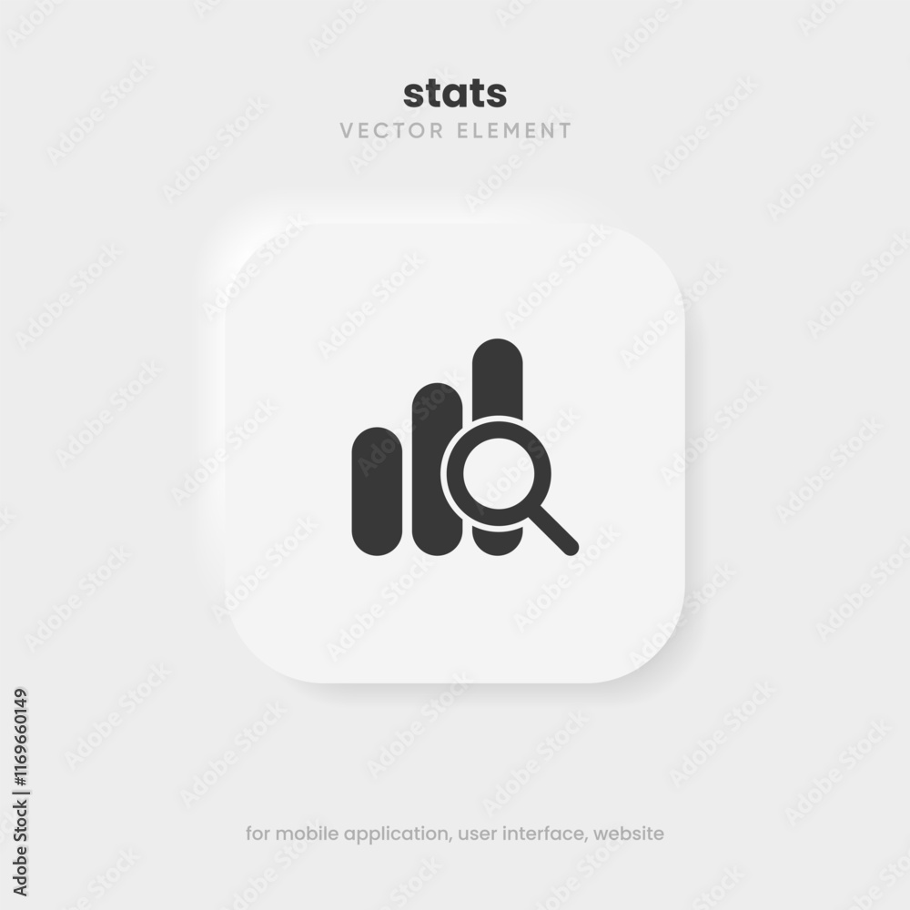 Poster Statistic icon. 3d financial analysis stats icon. Growing graph. Business chart symbol. Growths chart collection. Progress bar. Bar diagram. Growth success arrow icon. Progress symbol. Chart increase