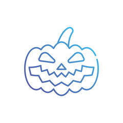 Horrible Pumpkin  vector icon