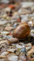 Snail on a Rocky Path