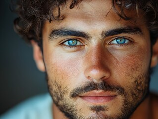 Obraz premium Captivating Close-Up of Intense Eyes