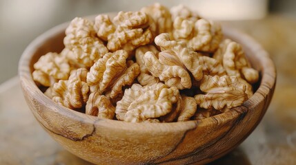 Obraz premium Healthy Snack: Organic Walnut In Bowl