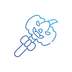 Pumpkin Lolipop  vector icon