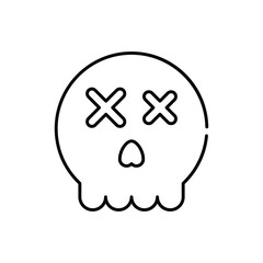 Halloween Skull vector icon