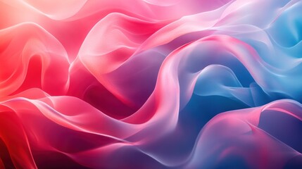 Obraz premium Background vibrant blend of swirling pink, red, and blue hues in an abstract fluid art composition, perfect for dynamic backfrop and creative backgrounds