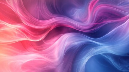 Obraz premium Background vibrant blend of swirling pink, red, and blue hues in an abstract fluid art composition, perfect for dynamic backfrop and creative backgrounds