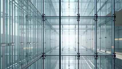 Modern Glass Structure Architecture Interior Design