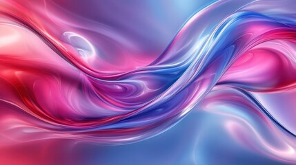 Background vibrant blend of swirling pink, red, and blue hues in an abstract fluid art composition, perfect for dynamic backfrop and creative backgrounds