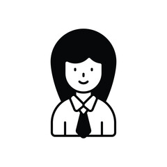 Person with a Tie icon design 