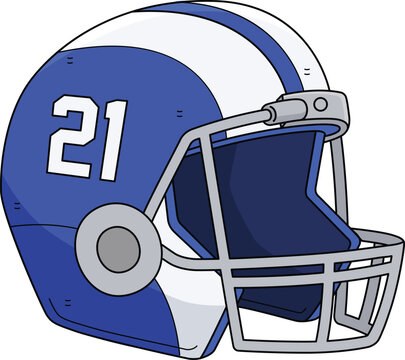 recommend clip art: American Football Helmet Cartoon Colored Clipart