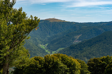 View to the Feldberg, the highest elevation in the Black Forest