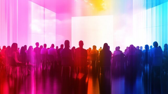 Bright Unity Town Hall Event with Soft Colors and Lighting
