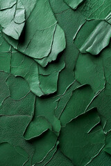 Textured Green Leather Background