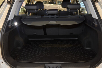 Modern SUVs have a stylish, spacious interior with foldable back seats and ample cargo space