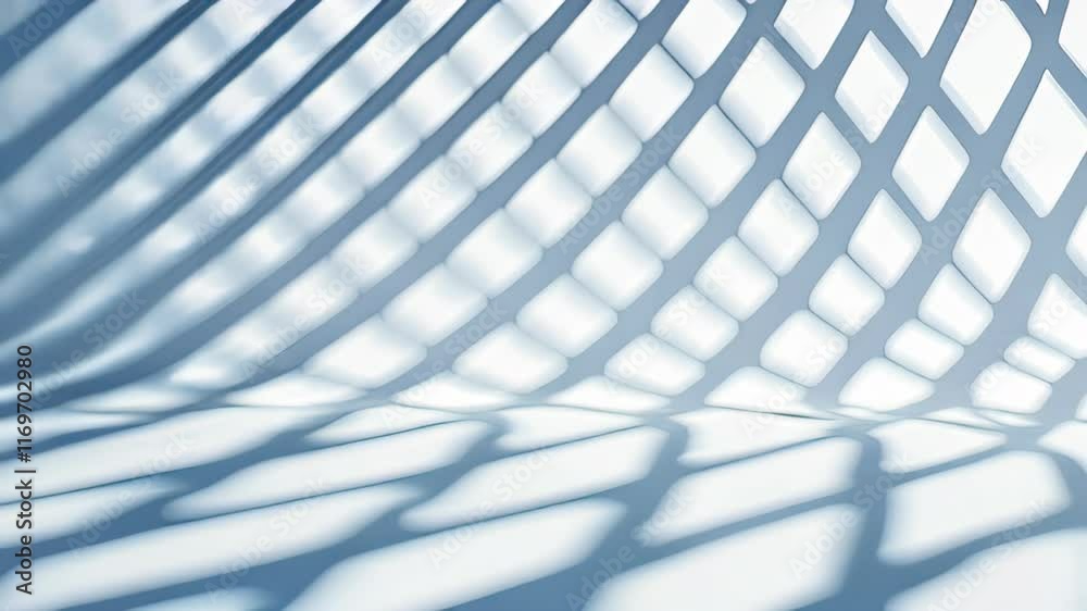 Poster Captivating Interplay of Light and Shadow Creates Abstract Patterns on a Soft Surface