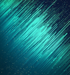 Emerald teal and petrol gradient with glowing lime neon highlights. Glittery metallic stripes and noise grain textures. Noise grain mesh background.