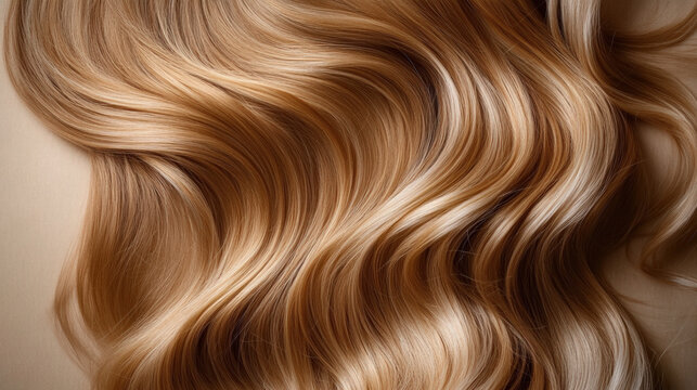 Soft brown hair texture closeup. Trendy color of the 2025 year. view of nice-looking attractive lovely gorgeous cheerful well-groomed brown-haired girl wind blowing silk