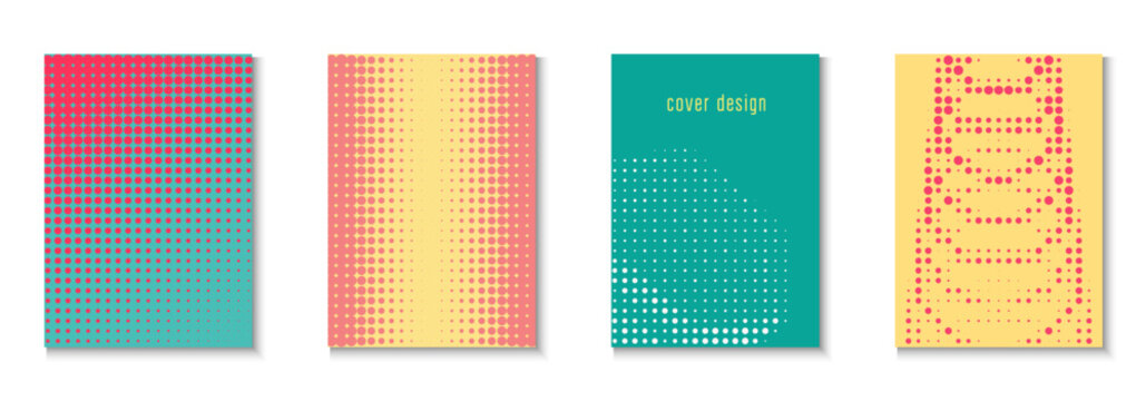 Dot Background Set. Color Art With Memphis Elements. Flat Invitation With Geometric Frame. Music Flyer. Minimalist Graphic Cover. Geometric Party Texture. Trendy Dot Background