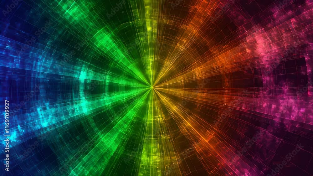 Poster vibrant festival of colors explodes in dazzling patterns across the digital canvas