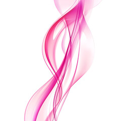 Abstract pink smoke isolated on transparent background