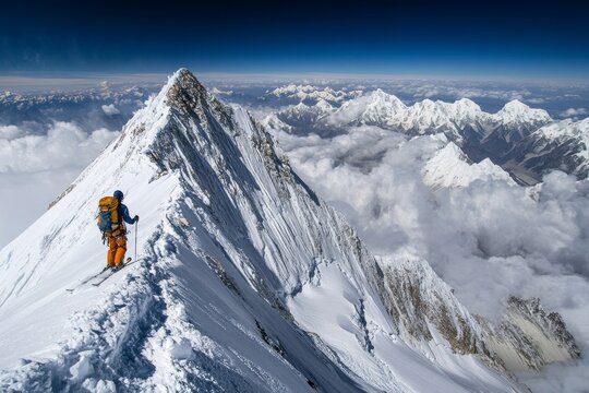 Ein begeisterter Freerider zeigte seine F&auml;higkeiten beim Freeriding am Hafelekar bei Innsbruck auf einem steilenHang im Telemark-Stil.