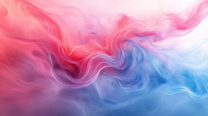 Background vibrant blend of swirling pink, red, and blue hues in an abstract fluid art composition, perfect for dynamic backfrop and creative backgrounds