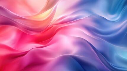 Fototapeta premium Background vibrant blend of swirling pink, red, and blue hues in an abstract fluid art composition, perfect for dynamic backfrop and creative backgrounds
