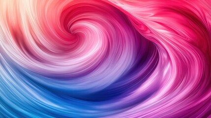 Obraz premium Background vibrant blend of swirling pink, red, and blue hues in an abstract fluid art composition, perfect for dynamic backfrop and creative backgrounds