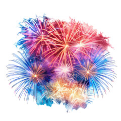 Sparkling fireworks. 