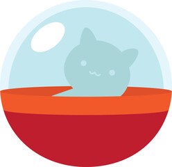 Plastic Capsule Toy gachapon from toy-vending machine.