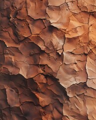 Fototapeta premium Cracked Brown Surface Texture
