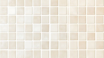 Array of Off-White Square Tiles
