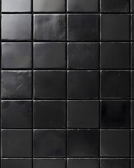 Naklejka premium Grid of Dark Gray Square Tiles