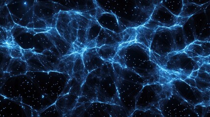Abstract blue energy wave pattern background.