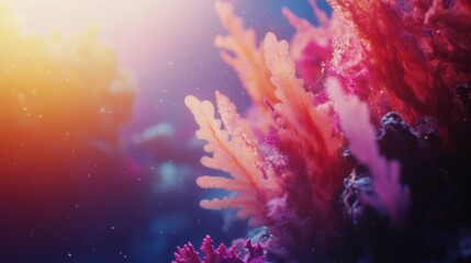 Fototapeta premium Artistic Underwater Life with Harmonious Colors