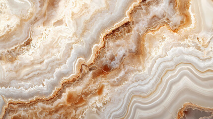 Creamy Beige Marble Surface Texture with Intricate Details