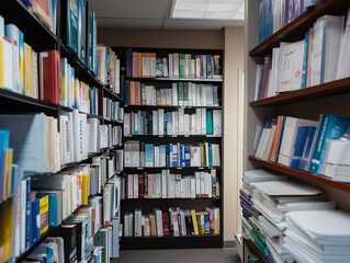 Elegantly Arranged Healthcare Publications in a Specialist's Office