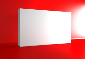 Mockup for press wall, pop up. Template. Blank wall. Blank mock-up box product isolated.	