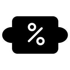 Discount Offer Sale Glyph Icon