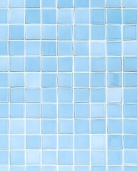 Grid of Light-Blue Square Tiles