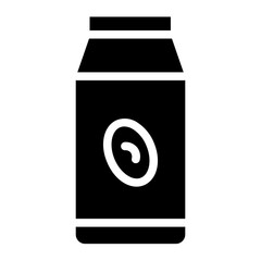 Milk Oat Flour Glyph Icon