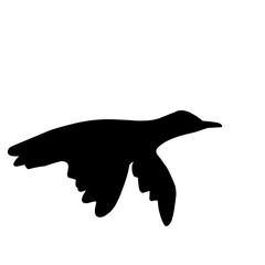 Flying Goose Silhouette 